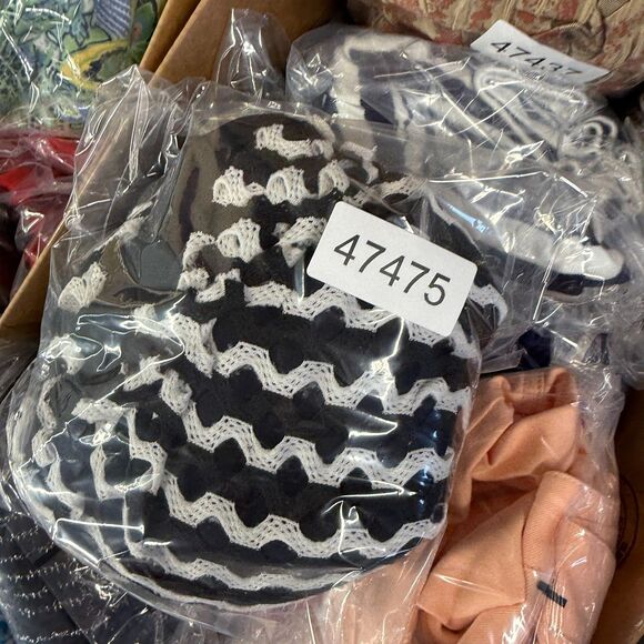 Croft & Barrow Tankini Top Women 8 Black Striped Sleeveless Wide Strap Push Up - Picture 7 of 7